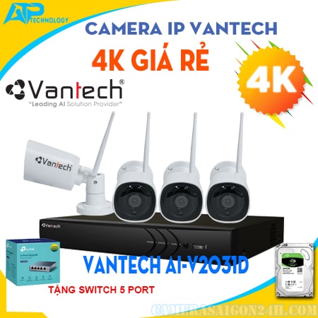 Lắp camera wifi giá rẻ VANTECH AI-V2031D ,camera ip vantech ,camera ip vantech giá rẻ ,